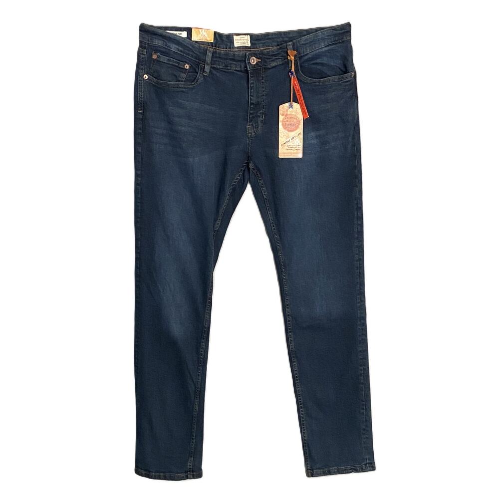Weatherproof Vintage Men's 40x34 Slim Fit Vintage Soft-Lux Blue Denim Jeans NEW